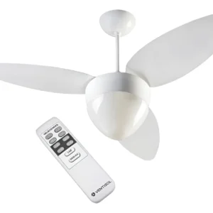 Ventilador de Teto Aires Controle Branco Bivolt - Ventisol