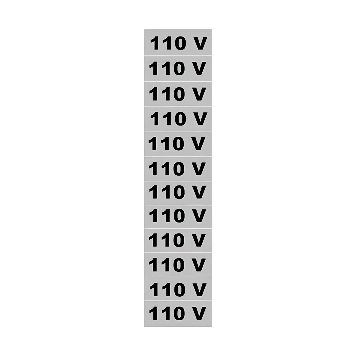 Etiqueta 110v Pvc Cartela Com 12 13x8 - Caiado