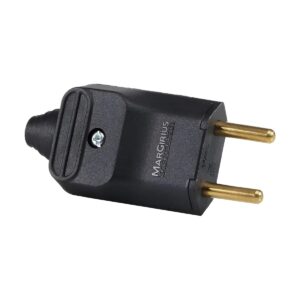 Plug Macho 2P 10A Branco PLD10-2 Com 5 - Margirius
