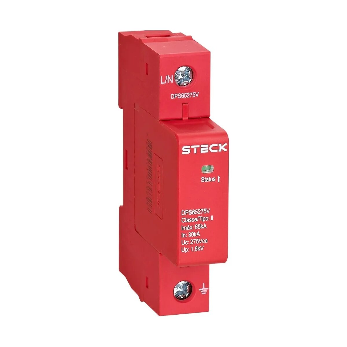 Protetor de Surto DPS65275V 65kA 275V Vermelho - Steck