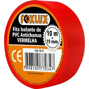 Fita Isolante Vermelho 10mts - Foxlux