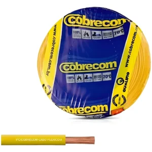 Cabo Flexível 1mm Com 200Mts Amarelo - Cobrecom