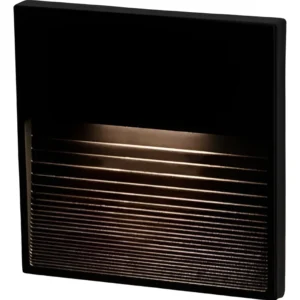 Balizador de LED Sobrepor 3W Amarelo Bivolt Preto - Stella