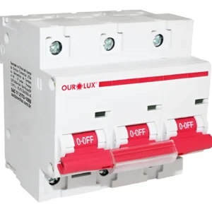 Disjuntor Tripolar 100A Curva C - Ourolux
