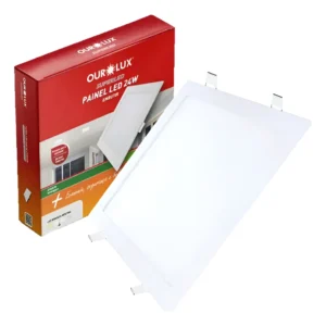 Luminaria de LED Embutir Quadrado 24W 6500K - Ourolux