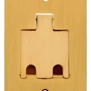 Placa De Piso 4x2 Latão 2 Rj45/rj11 - Olivo
