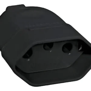 Plug Fêmea Preto 2p+t 10a 2765 - Alumbra