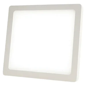 Luminaria LED Sobrepor Quadrada 18W 3000K 20,5cm - Foxlux