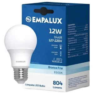 Lâmpada de LED Bulbo 12W 6500K E27 - Empalux