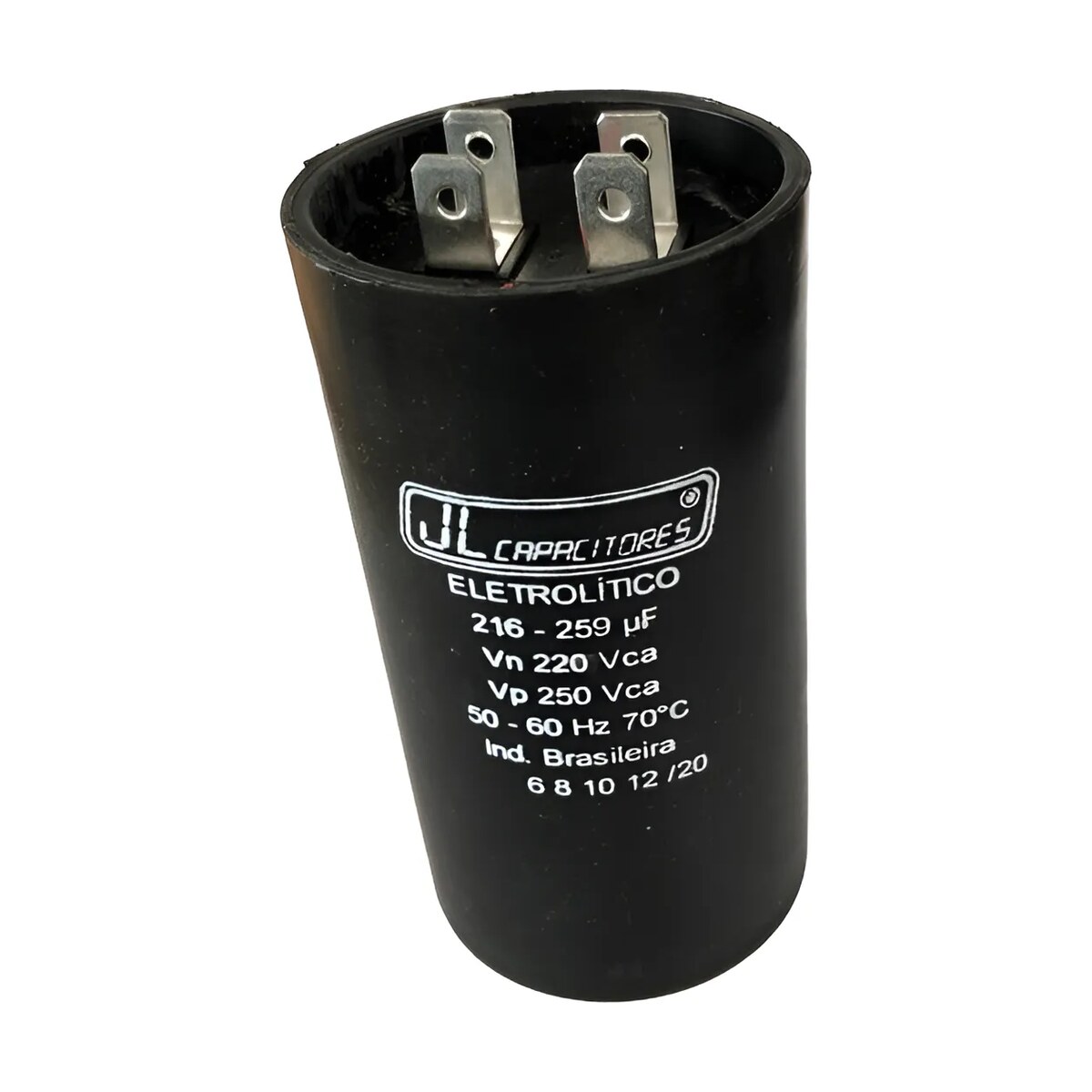 Capacitor Com Suporte e Tampa 216-259 110V - JL