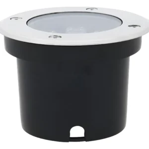 Balizador de LED de Piso Embutir Redondo 7W Branco - Gaya