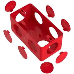 Caixa Normal 6 Entradas 1 Vermelha - Eletromax