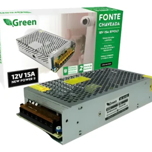 Fonte de Alimentação 12V 15A 180W Bivolt - Green Metal