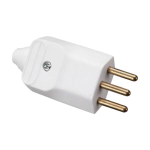 Plug Macho 2P+T 20A Branco PLD2-3 Com 10 - Margirius