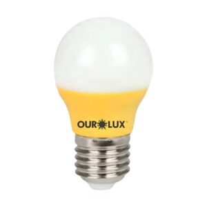 Lâmpada De Led Bolinha 3w Amarela - Ourolux
