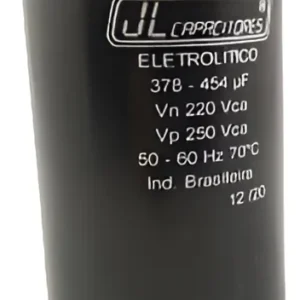 Capacitor JL Com Suporte e Tampa 378-454 220V