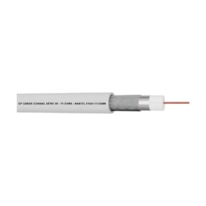 Cabo Coaxial 59/97% 100Mts Branco GP Cabos