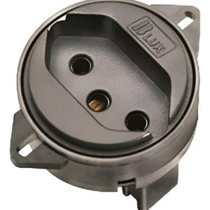 Tomada De Piso 2p+t 10a Preta - 9774-8 B-lux