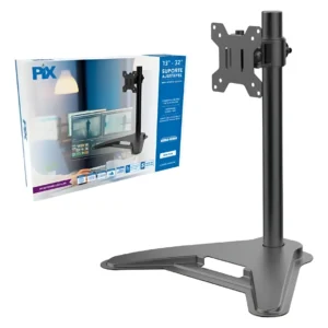Suporte Para Monitor Ajustavel 13 a 32 Com Base Preto - Pix
