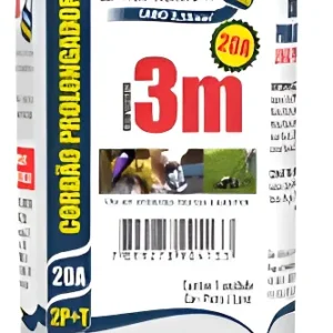 Extensão Prolongadora PP Plano 3x2,5mm 3Mts Preto Megatron