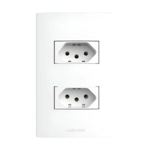 Conjunto 4x2 2 Tomadas 10A Branca 85057 - Inova Pro
