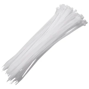 Abraçadeira Nylon 300x7,6mm Branca Com 50 - Fertak