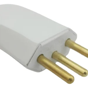 Plug Macho 2P+T 20A Branco 11218 - Transmobil