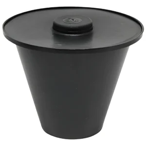 Caixa de Inspeção Conica Preta Com Tampa Pvc - Brascom