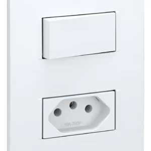 Conjunto Interruptor Simples e Tomada 10A 41064 - Aria