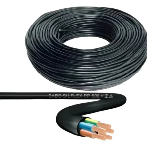 Cabo Pp 5x6mm 1Kv Hepr Preto Sil - 100 Metros
