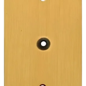 Placa De Piso 4x2 Latão Com Furo - Olivo