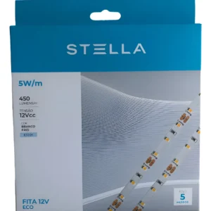Fita De Led 5w/m 12v 6500k Ip20 Rolo Com 5 Metros - Stella