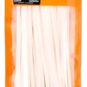 Abraçadeira Nylon 200x2,5mm Branca Com 100 - Fertak