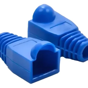 Capa Para Plug RJ45 Azul Com 100 Peças