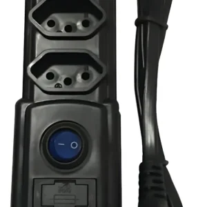 Filtro de Linha Pvc 3 Tomadas Preto Bivolt - Naticon