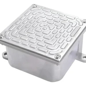 Caixa de Passagem Aluminio 40x40x20 Tampa Reversivel - Stamplac