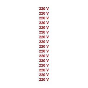 Etiqueta 220v Cartela Com 16 1,5x3,5 - Sinalize
