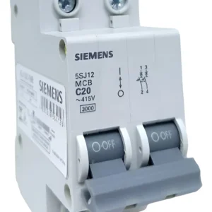 Disjuntor Bipolar 20A Curva C S5J1 - Siemens