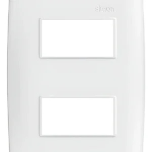 Placa 4x2 2 Postos Com Suporte Branca 300912-30 - Simon