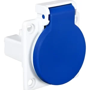 Tomada Embutir Com Tampa 2P+T 10A Azul - Quasar