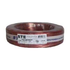 Cabo Bicolor Polarizado Cristal 2x22 Vermelho - Ste