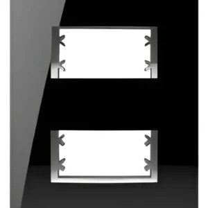 Placa 4x2 2 Postos Separados Cla Black Piano 85527 Inova Pro