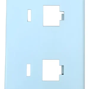 Placa 2 Modulo RJ Branca 1 - Eletromax