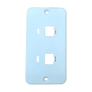 Placa 2 Modulo RJ Branca 1 - Eletromax
