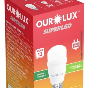 Lâmpada de LED Bulbo Mini 12w 3000K - Ourolux