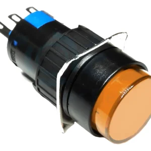 Botão Para Comando 16mm Ylay8e-y11y Amarelo Redondo 3p - Jng