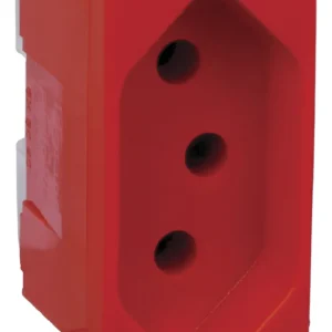 Modulo Tomada 20A Vermelha 220V 680161VM - Pial Zeffia