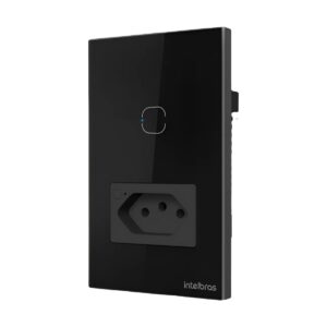 Tomada 10A Com Interruptor Smart Wifi Touch ETS 2001 PT - Intelbras