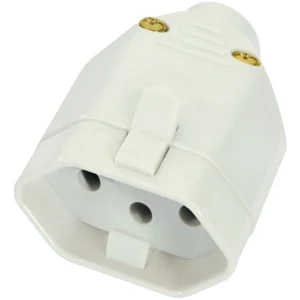 Plug Fêmea Cinza 2p+t 10a 1727 - Fame
