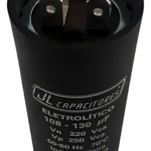 Capacitor JL Com Suporte e Tampa 108-130 110V